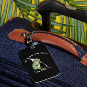 Etiqueta De Bagagem Presente de Scooter para Mãe Rã para Fazer Bobagem
