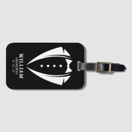 Etiqueta De Bagagem Presente do Padrinho de casamento de Tuxedo preto