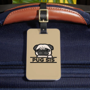 Etiqueta De Bagagem Presente engraçado e fofo para amantes de Pug - Ir