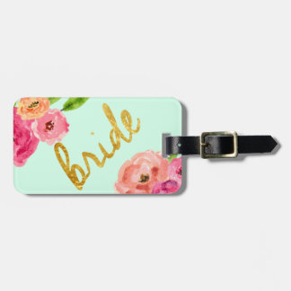 Etiqueta De Bagagem Presente floral bonito do Tag da bagagem do viagem