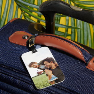 Etiqueta De Bagagem Presente Personalizado Foto Completa Papai Pai