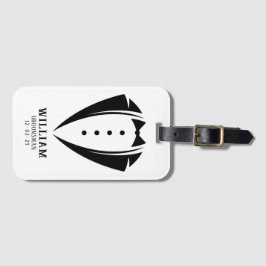 Etiqueta De Bagagem Presentes do Padrinho de casamento de Tuxedo preto