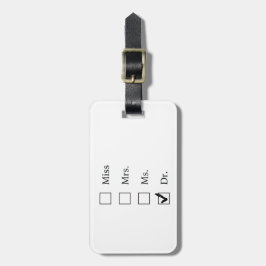 Etiqueta De Bagagem Presentes do PhD para mulheres