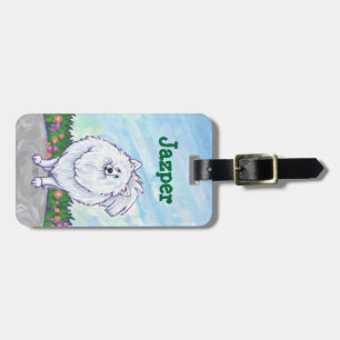 Etiqueta De Bagagem Presentes e acessórios da Pomerânia Branca