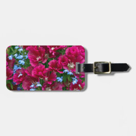 Etiqueta De Bagagem Presentes Godetia e Lobelia