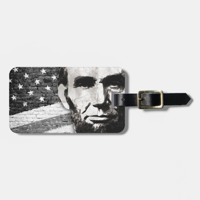 Etiqueta De Bagagem Presidente Abraham Lincoln (Frente Horizontal)