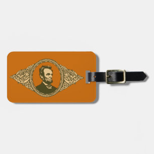 Etiqueta De Bagagem Presidente honesto Retrato de Abe Lincoln do