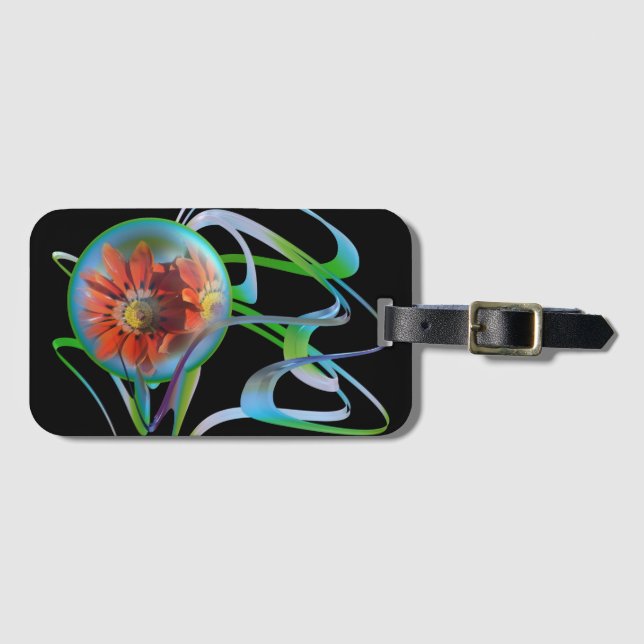 Etiqueta De Bagagem Preso na etiqueta da bagagem média (Frente Horizontal)