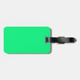 Etiqueta de bagagem preta e verde