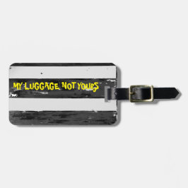 Etiqueta De Bagagem Preto e Branco