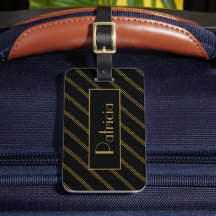Preto Moderno Elegante com Linhas Douradas Pontilh
