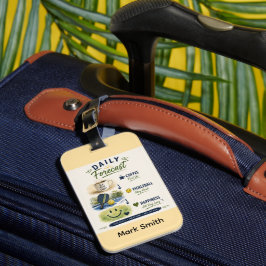 Etiqueta De Bagagem Previsão Diária de Pickleball