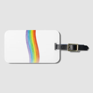 Etiqueta De Bagagem Pride Watercolor arco-íris