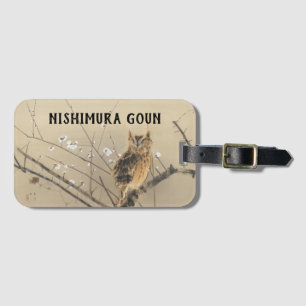 Etiqueta De Bagagem Primeiras Flores de Ameixa por Nishimura Goun, Cor