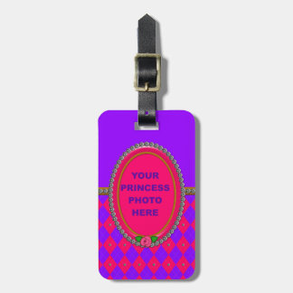 Etiqueta De Bagagem Princesa Argyle Frame-LuBagage Tag