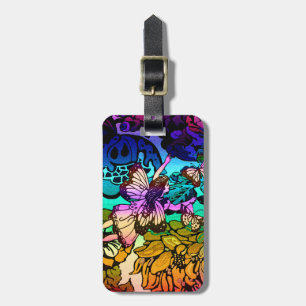 Etiqueta De Bagagem Princesa feericamente Vôo com borboletas