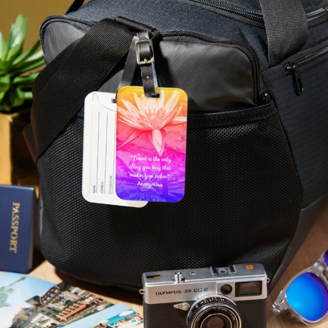 Etiqueta de Bagagem Prism (Frente e Verso)
