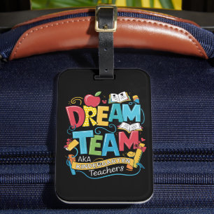 Etiqueta De Bagagem Professores do Jardim de Infância do Dream Team de