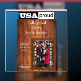 Etiqueta De Bagagem Promocional Rustic Bed and Brefast 🌿