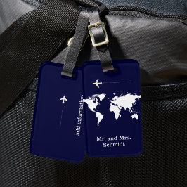 Etiqueta De Bagagem próximo Sr. e Sra. viagem personalizado