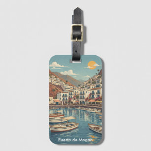 Etiqueta De Bagagem Puerto de Mogán vintage Gran Canaria Ilha Canária