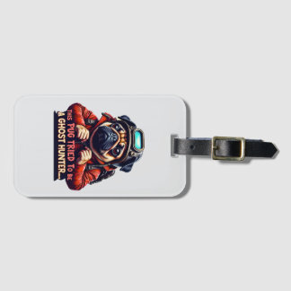 Etiqueta De Bagagem Pug Caçador de Fantasmas Luggage Tag de Halloween