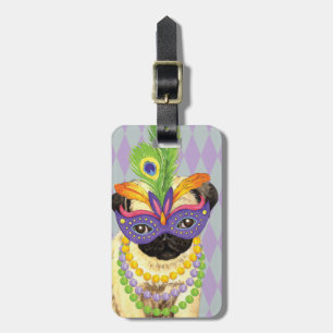 Etiqueta De Bagagem Pug do carnaval