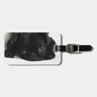 Etiqueta De Bagagem Pug Negro