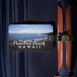 Etiqueta De Bagagem Punalu'u Black Sand Beach Hawaii
