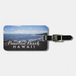 Etiqueta De Bagagem Punalu'u Black Sand Beach Hawaii