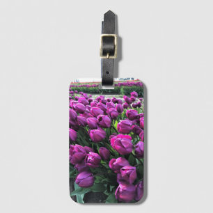Etiqueta De Bagagem Purple Prince Tulips