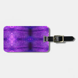Etiqueta De Bagagem Purples Ikat Zen Sangria