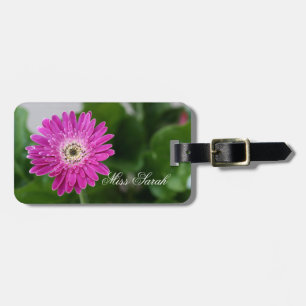 Etiqueta De Bagagem Púrpura margarida personalizada