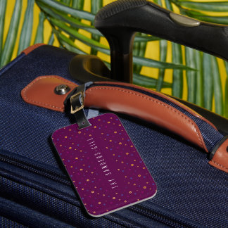 Etiqueta de Bagagem Púrpura na moda moderna