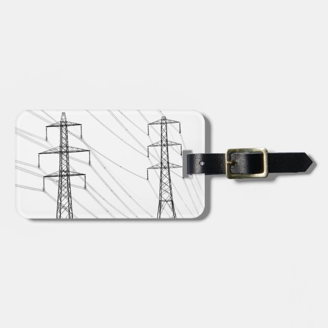 Etiqueta De Bagagem Pylons de eletricidade (Frente Horizontal)