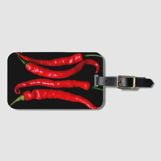 Etiqueta De Bagagem Quatro Red Chilies bc ltcna (Frente Horizontal)