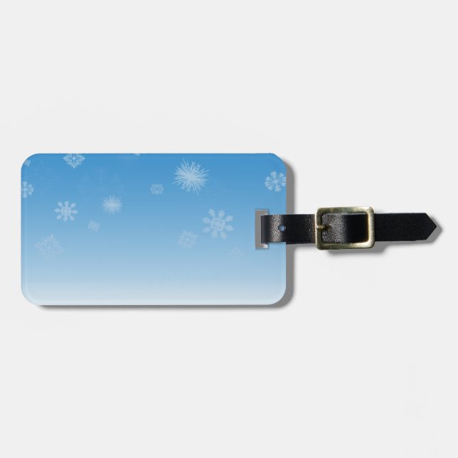 Etiqueta De Bagagem Queda de neve (Frente Horizontal)