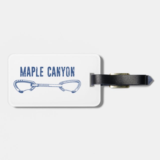 Etiqueta De Bagagem Quickdraw para Escalada do Maple Canyon (Traseira Horizontal)