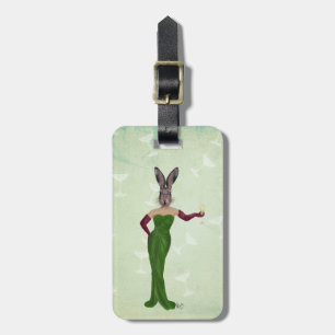 Etiqueta De Bagagem Rabbit Green Sress 3