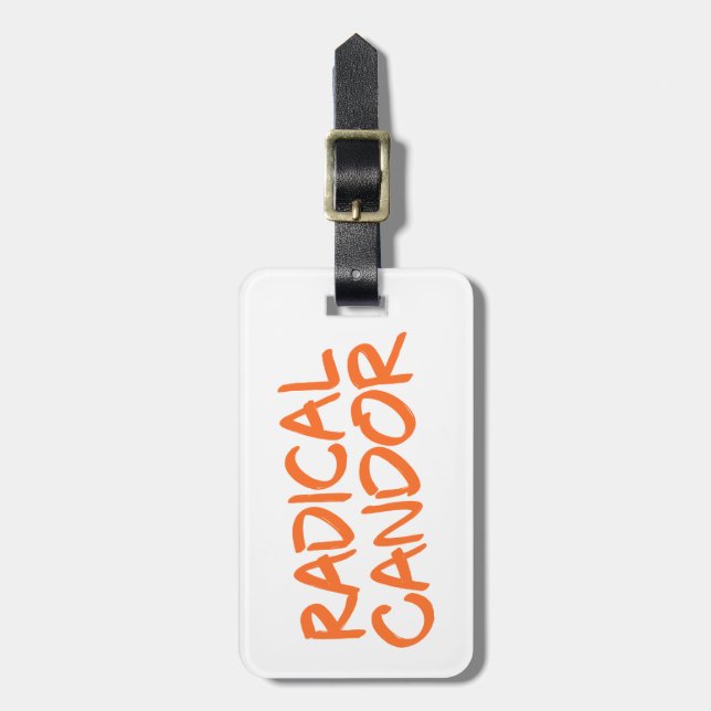 Etiqueta de Bagagem Radical (Frente Vertical)