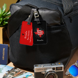Etiqueta De Bagagem Raider Red e Black Home Sweet Home Texas