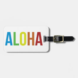 Etiqueta De Bagagem Rainbow Aloha