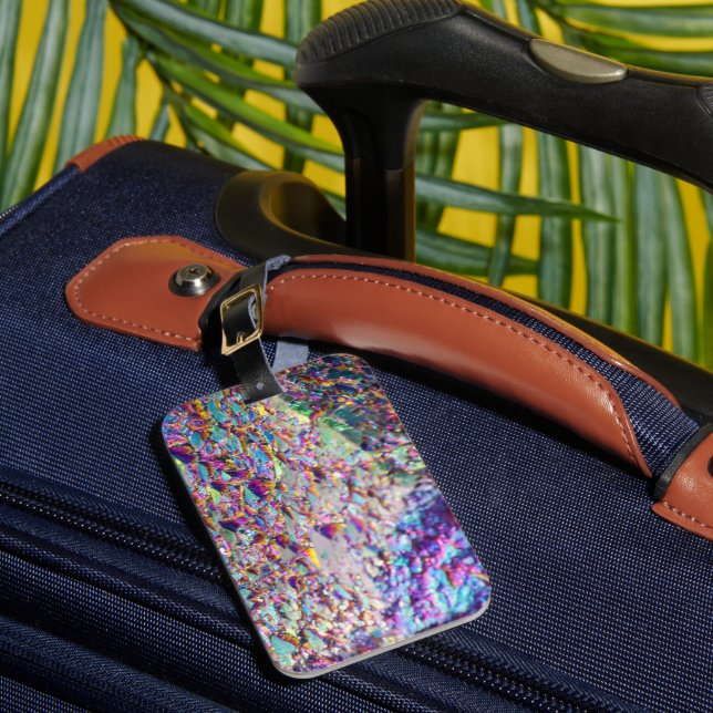 Etiqueta De Bagagem Rainbow Aura Crystals (Frente Insitu 1)