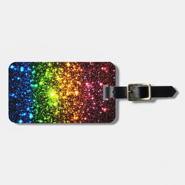 Etiqueta De Bagagem Rainbow Galaxy (Frente Horizontal)