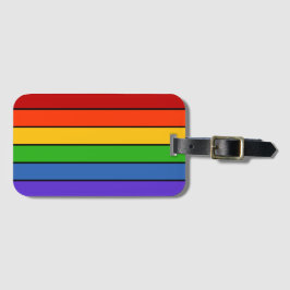 Etiqueta De Bagagem Rainbow Stripe PRIDE