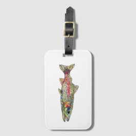 Etiqueta De Bagagem Rainbow Trout Fish Luggage Tag