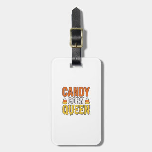 Etiqueta De Bagagem Rainha do Candy Corn Design de Camiseta Vintage de