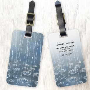 Etiqueta De Bagagem Rainy Weather Personalizada