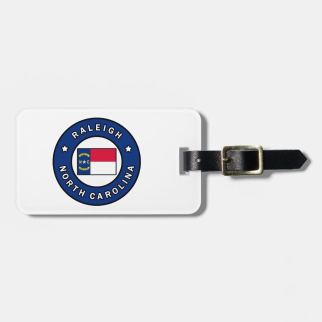 Etiqueta De Bagagem Raleigh Carolina do Norte (Frente Horizontal)