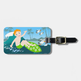 Etiqueta De Bagagem Rapaz surpreende grande festa de aniversário